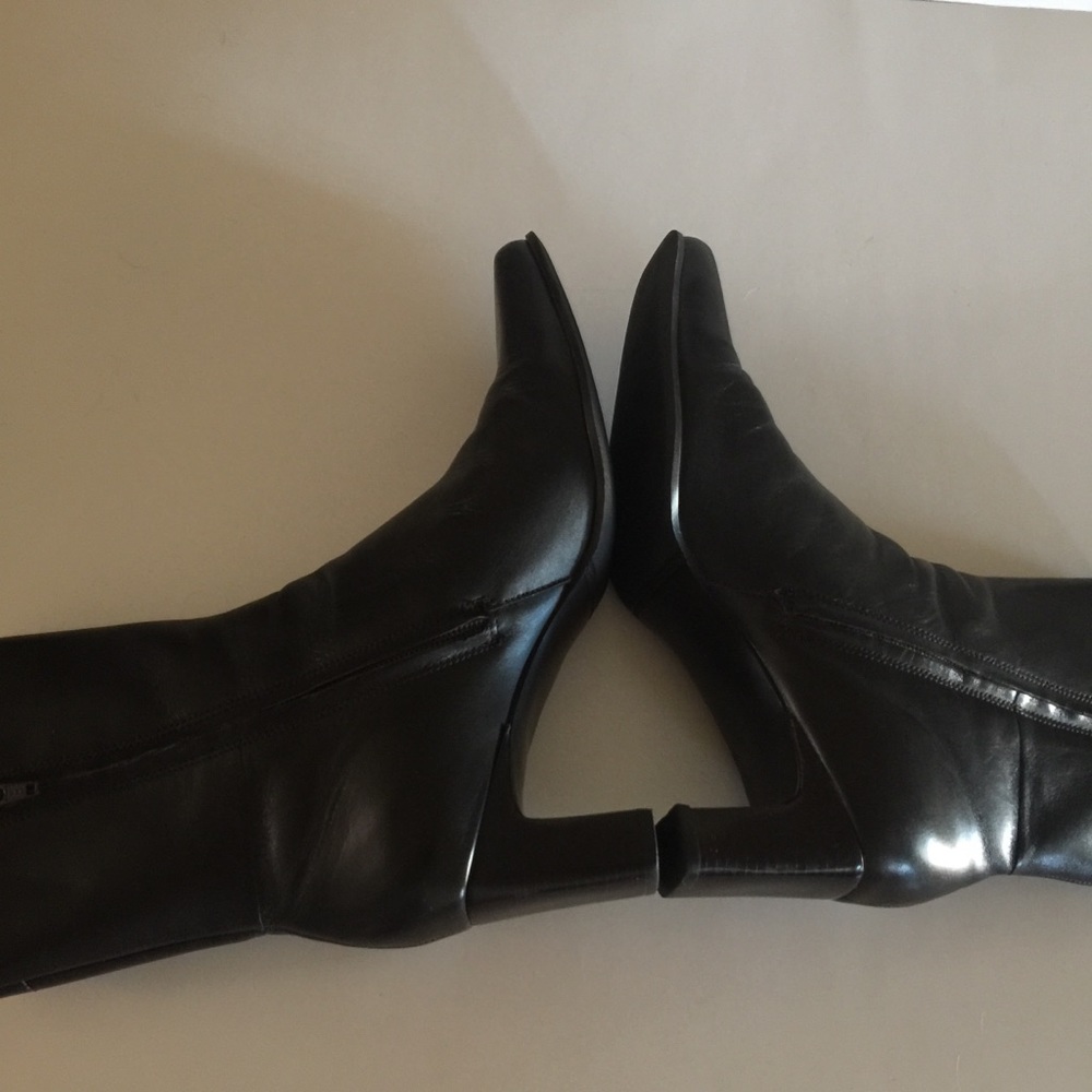 Michelle D Leather Boots M&M Brown Size 9 - Picture 4 of 7